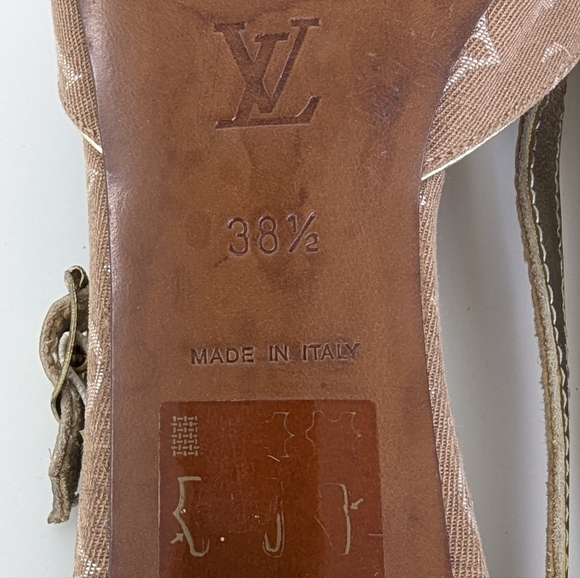 LOUIS VUITTON MONOGRAM WOMEN'S HEELS SANDALS - Picture 10 of 14